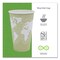 Eco-Products 16 oz. World Art Renewable and Compostable Paper Hot Cups - Moss (50/Pack)